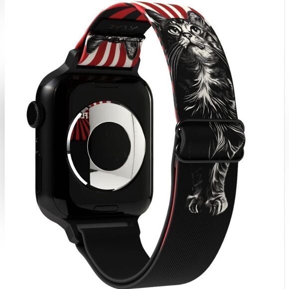 ZOX "FEAR THE FLOOF" #938 ANDROID SAMSUNG GALAXY NEW AMERICAN CAT 20mm WATCHBAND - Picture 9 of 12